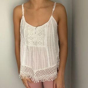 White Lace Tank